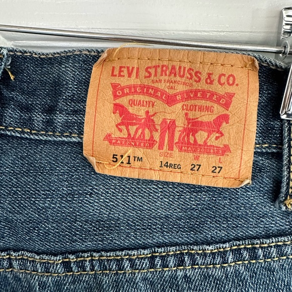 Levi’s 511 skinny jeans 27x27 14 regular - Picture 3 of 3